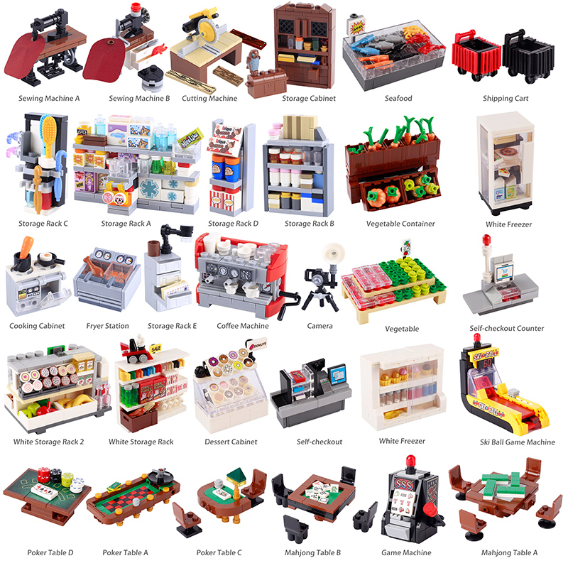 Food Storage Building - MOC 시티 슈퍼마켓 빌딩 블록 포켓