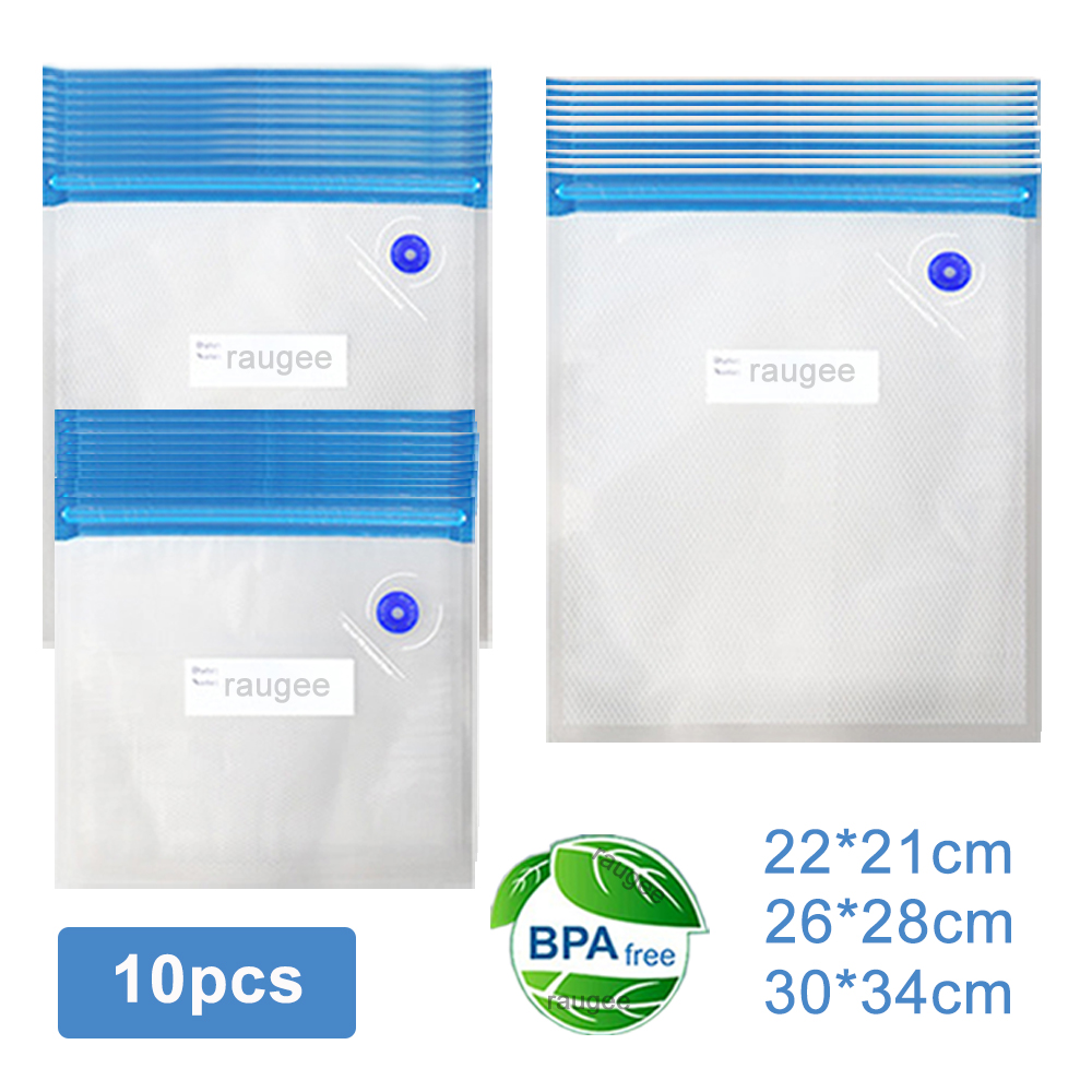 Food Storage Zip Bags - 진공 가방 재사용 가능한 식품 진공
