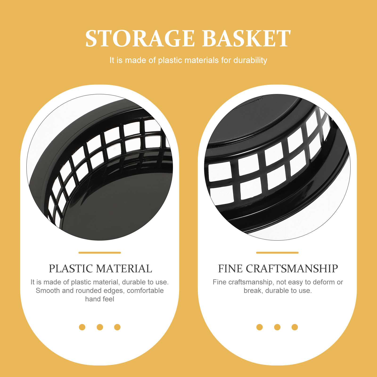 Storage Food Tray - 6Pcs 감자 튀김 바구니 플라스틱 식품