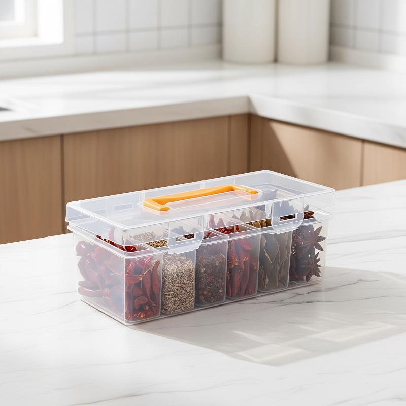 Food Storage Building - 7피스 공구 정리함 세트, 투명 다용도