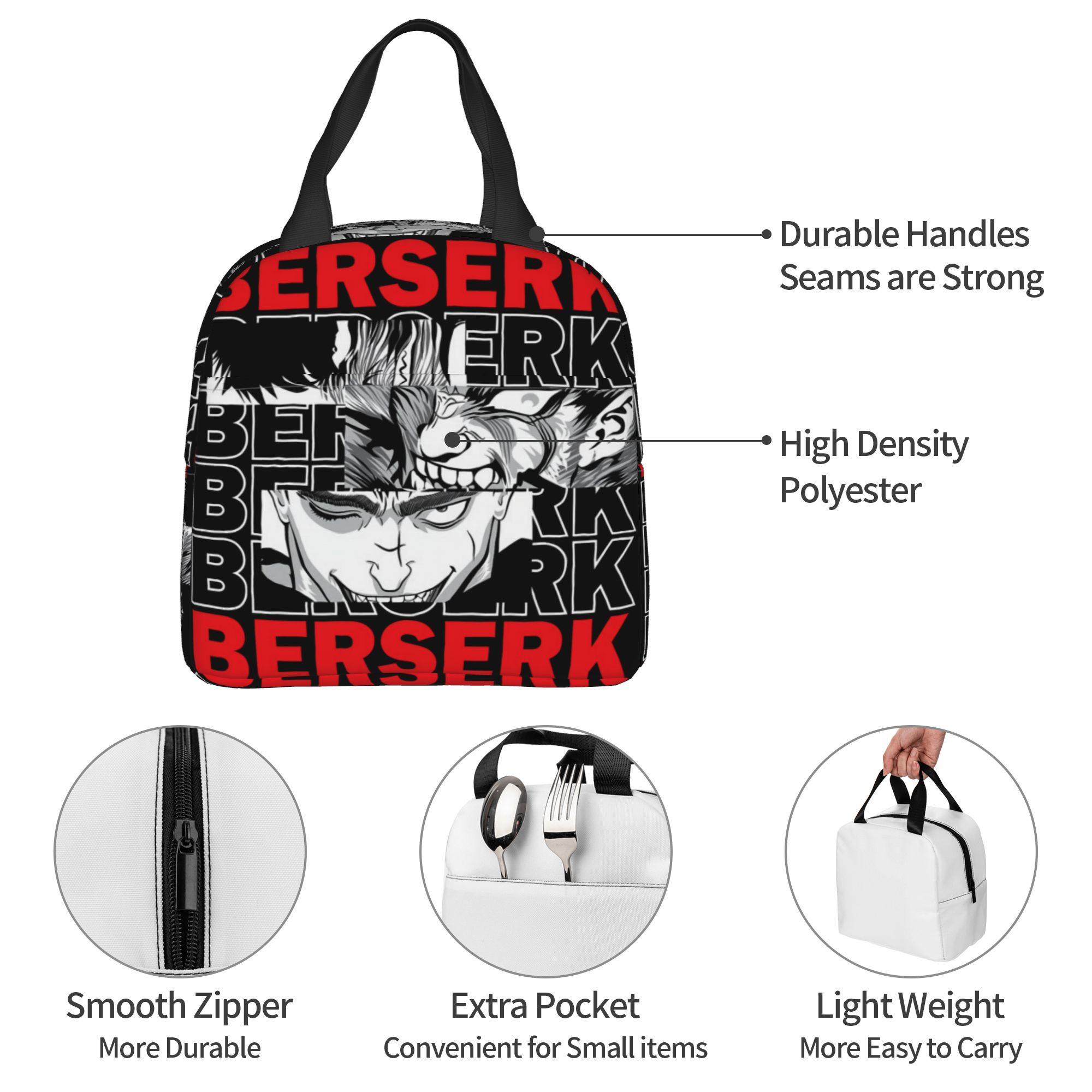 Food Storage Bag Organizer - B-Berserks 열 절연 도시락 가방 브랜드