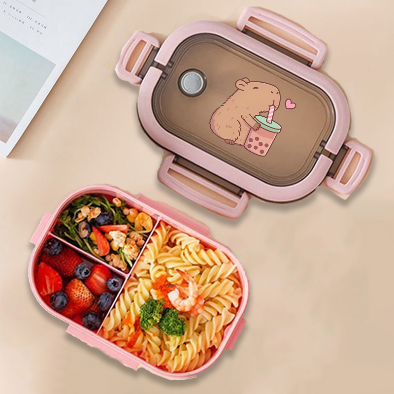 Food Storage Kitchen - Capybara 도시락 상자 애니메이션 동물 인쇄