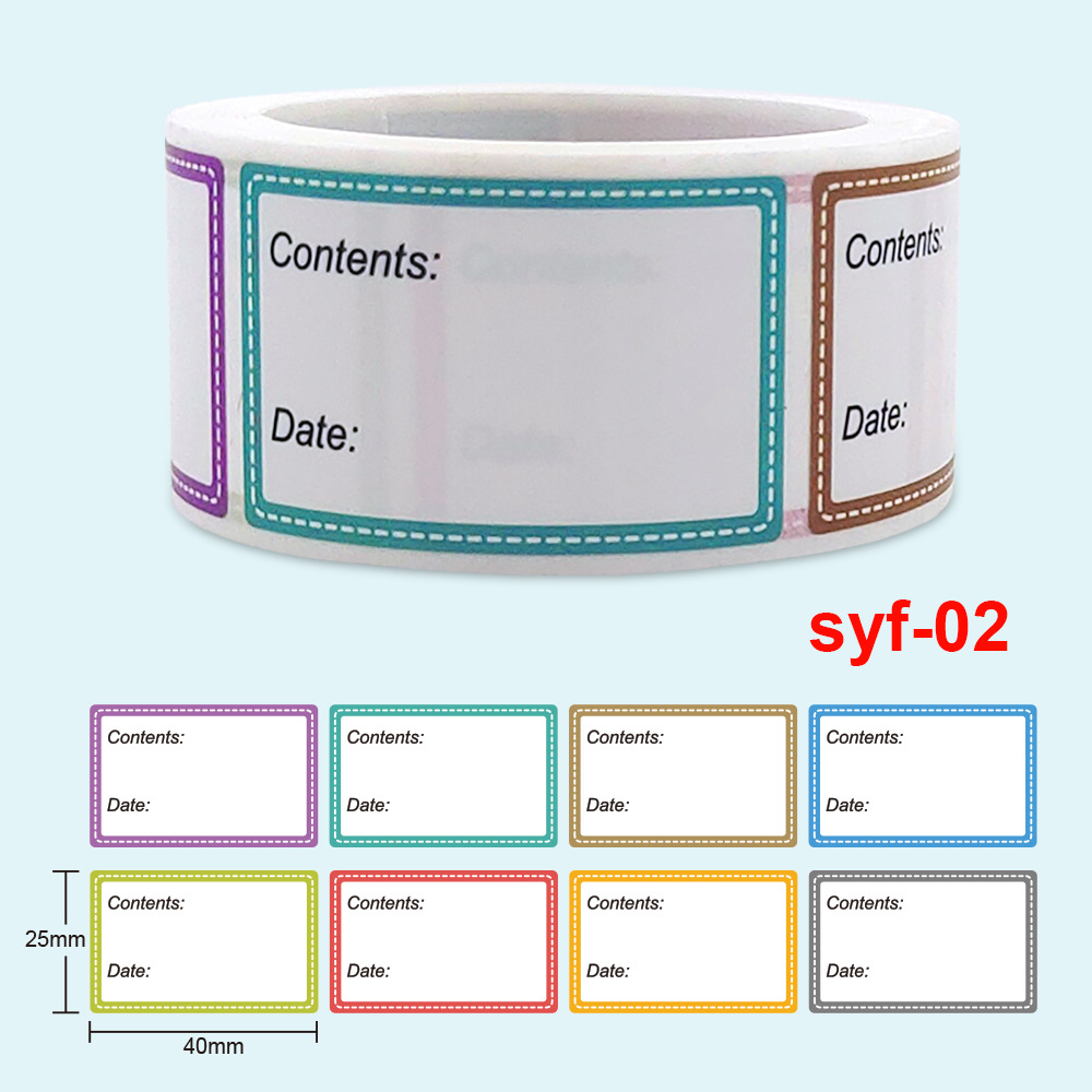 Food Storage Labels - 안전한 날짜 식품 카탈로그 보관 자체