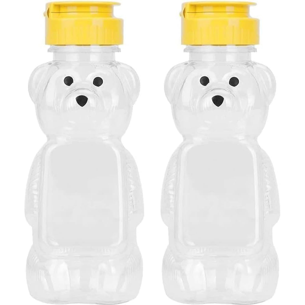 Condiment Squeeze Bottle - 2PCS 플라스틱 곰 꿀 병 항아리,