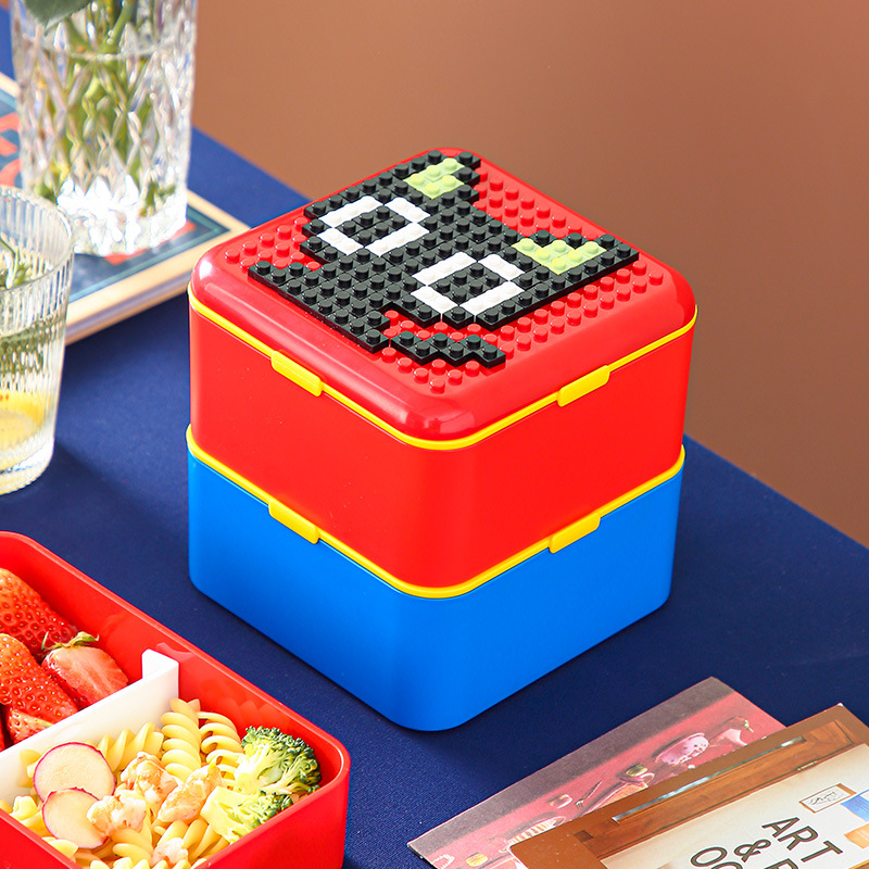 Food Storage Building - 재미있는 밀폐형 도시락 세트 DIY 컬러