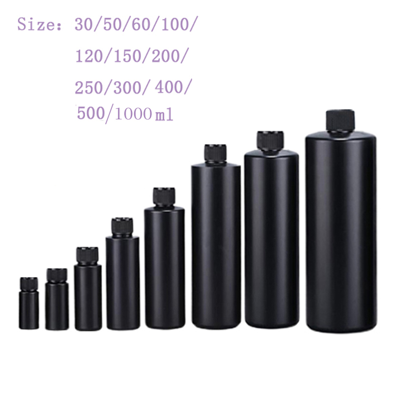 Condiment Squeeze Bottle - 5Pcs 30-1000ml 빈 검정 HDPE 플라스틱