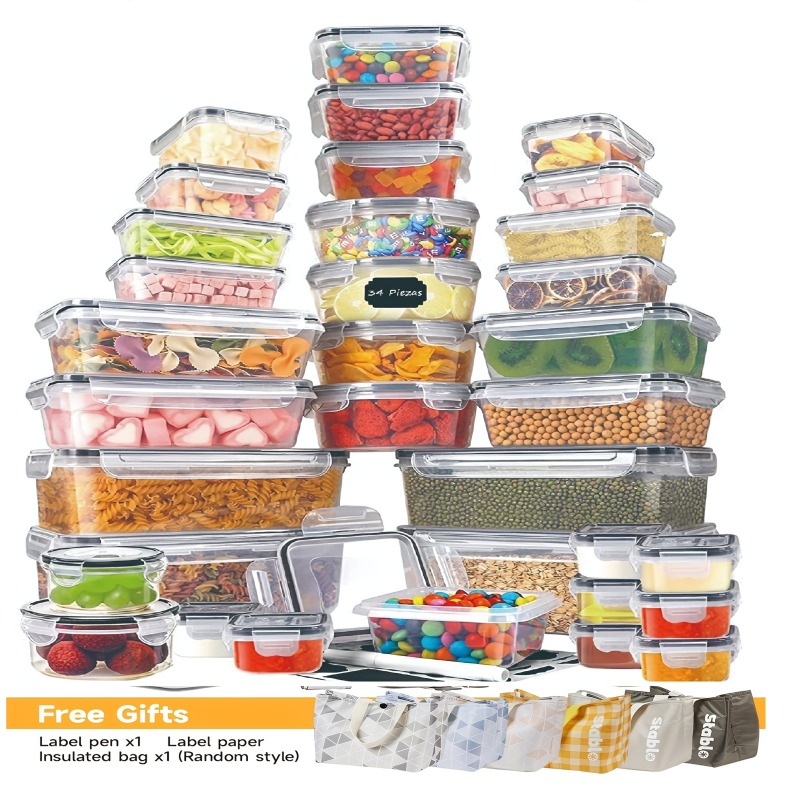 Food Storage Labels - 48개 BPA 프리 식품 보관 세트