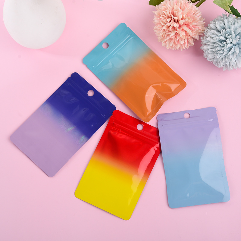 1000Pcs 레이저 색상 그라디언트 지 플락 가방 플 - Food Storage In Mylar Bags 리뷰 및 가격