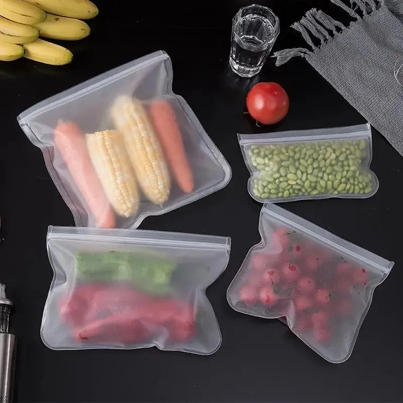 1/2/3/4pcs 실리콘 식품 보관 용기 식품 보관  - Food Storage Zip Bags 리뷰 및 가격