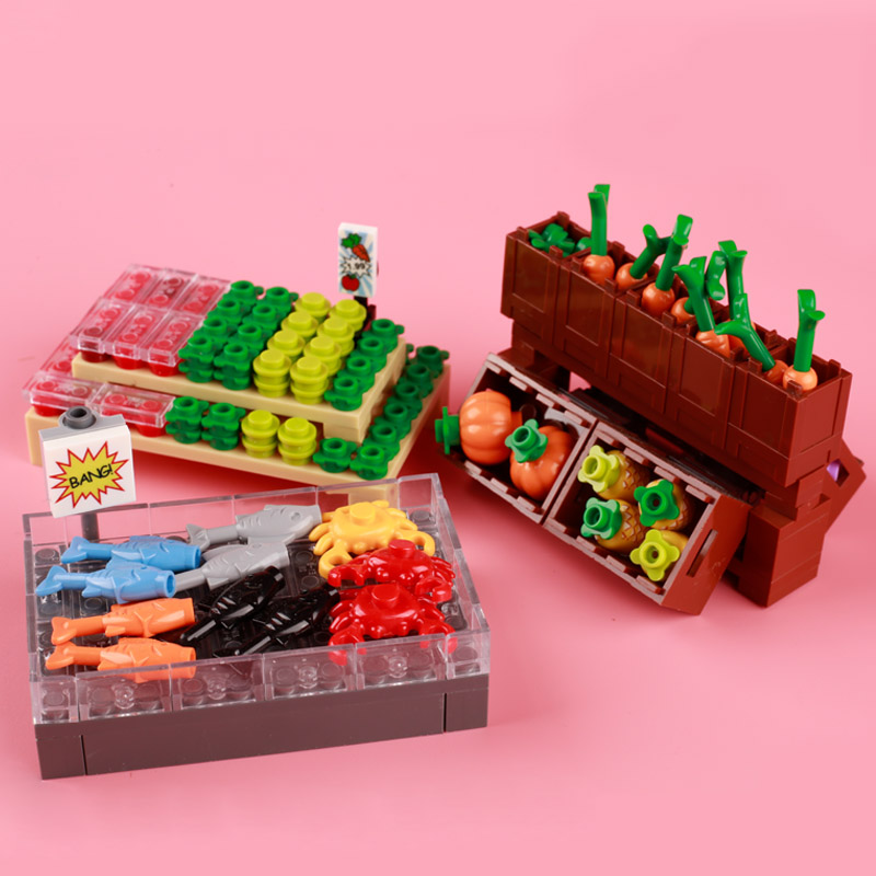 MOC 시티 슈퍼마켓 빌딩 블록 포켓 테이블 게임 재봉 - Food Storage Building 리뷰 및 가격