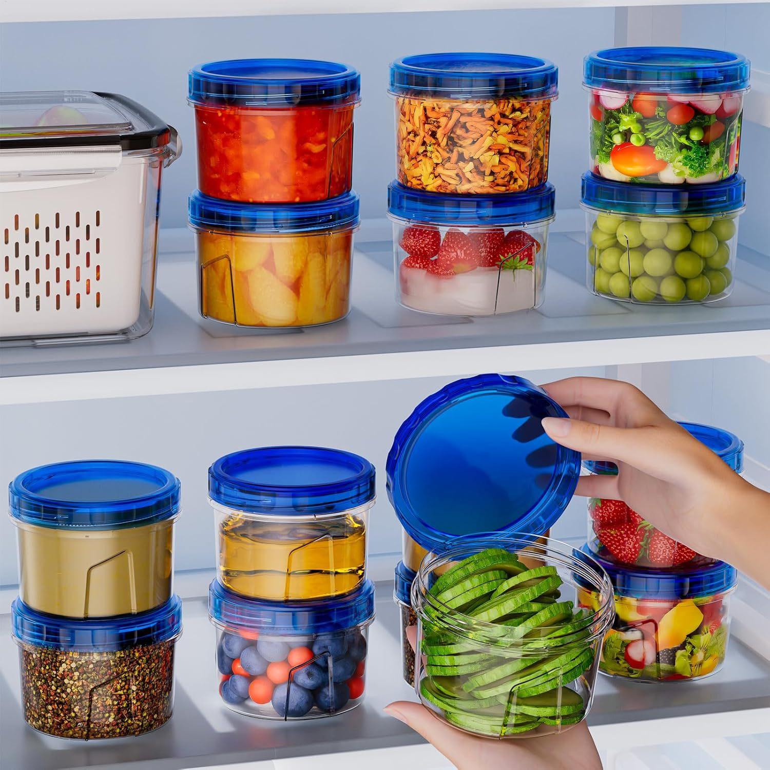 식품 보관용 냉동고 용기 6개 16온스 누출 방지 쌓을 - Food Storage Kitchen 리뷰 및 가격