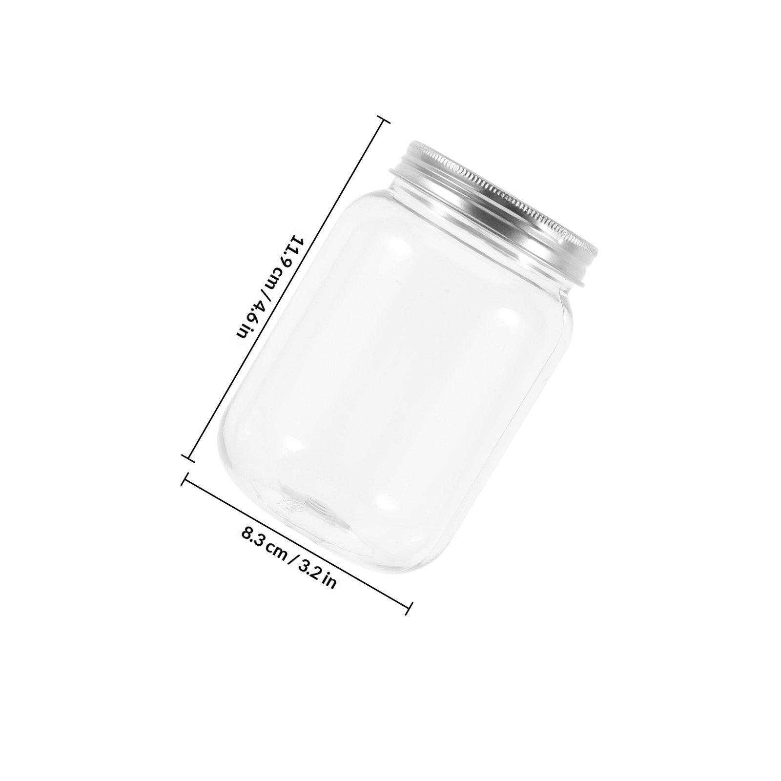 4개의 투명 플라스틱 병, 밀폐 뚜껑 포함, 주방 보관 - Food Storage Kitchen 리뷰 및 가격