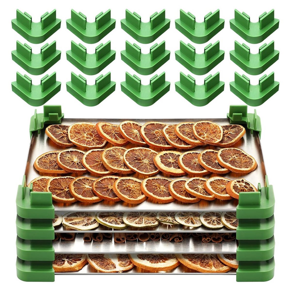 A78I 16피스 트레이 스태커 세트(냉동 건조기용)  - Food Storage Freeze Dried 리뷰 및 가격