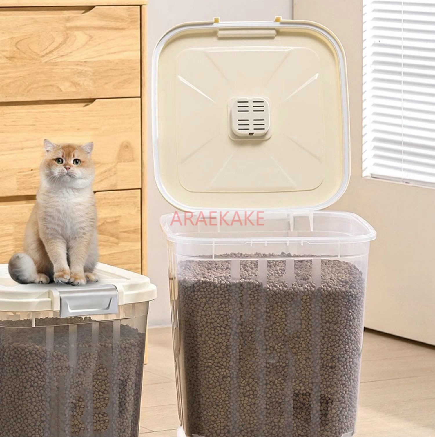 고양이 식품 보관 버킷, 개 식품 밀폐 버킷, 고양이  - Food Storage Freeze Dried 리뷰 및 가격