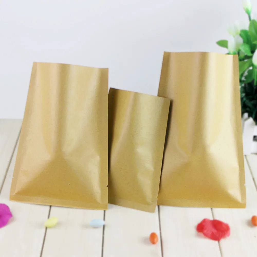 8*12cm 오픈 탑 브라운 크래프트 종이 알루미늄 호 - Food Storage In Mylar Bags 리뷰 및 가격