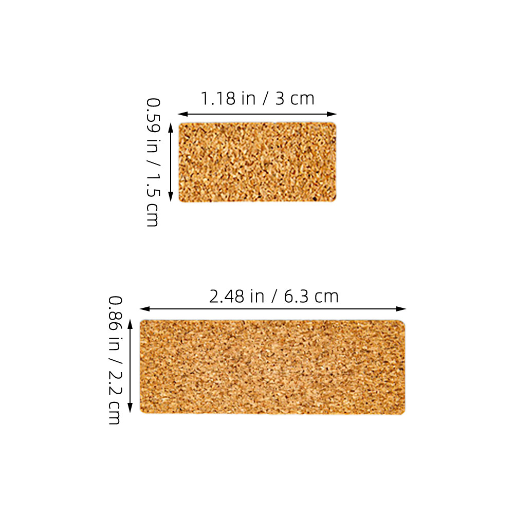 2개입 쓰기 가능한 부드러운 코르크 종이 라벨 스티커, - Food Storage Labels 리뷰 및 가격