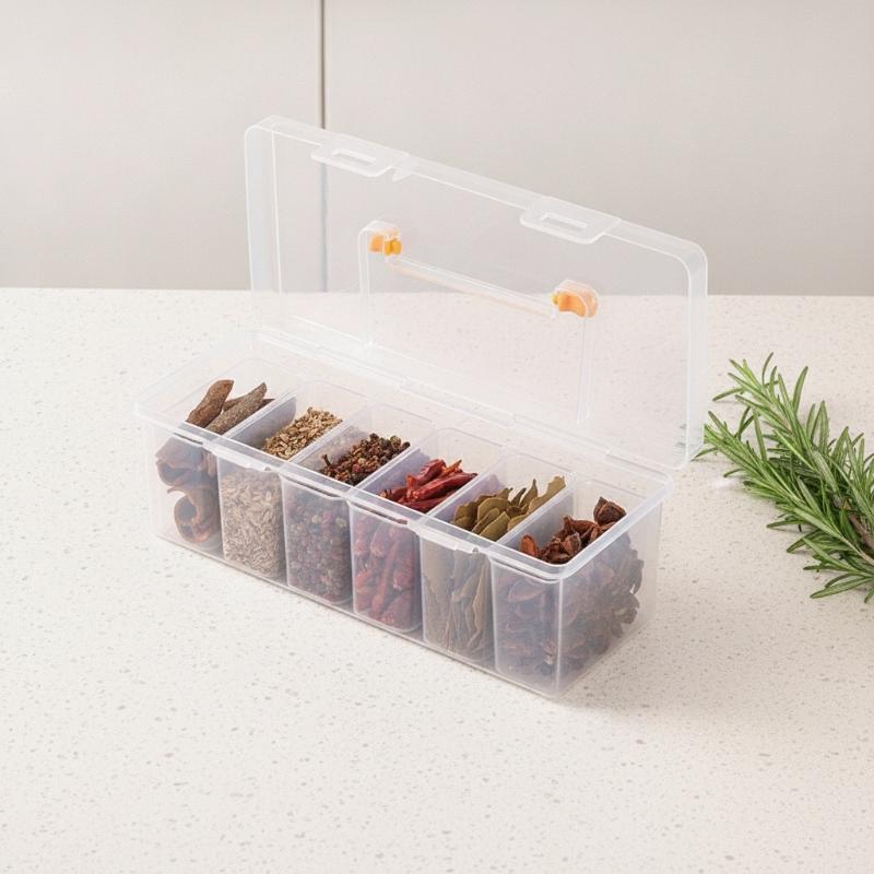 7피스 공구 정리함 세트, 투명 다용도 수납함(칸막이  - Food Storage Building 리뷰 및 가격