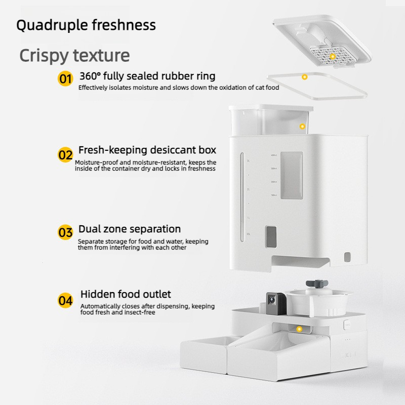 자동 애완동물 급식기 물통 4L+5L 올인원 급식기 고 - Food Storage Freeze Dried 리뷰 및 가격