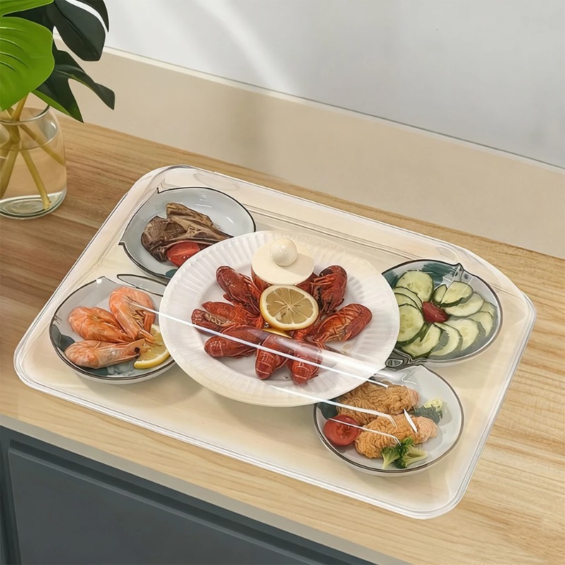 WORTHBUY 재사용 가능한 플라스틱 식품 커버 투명 - Food Storage Kitchen 리뷰 및 가격