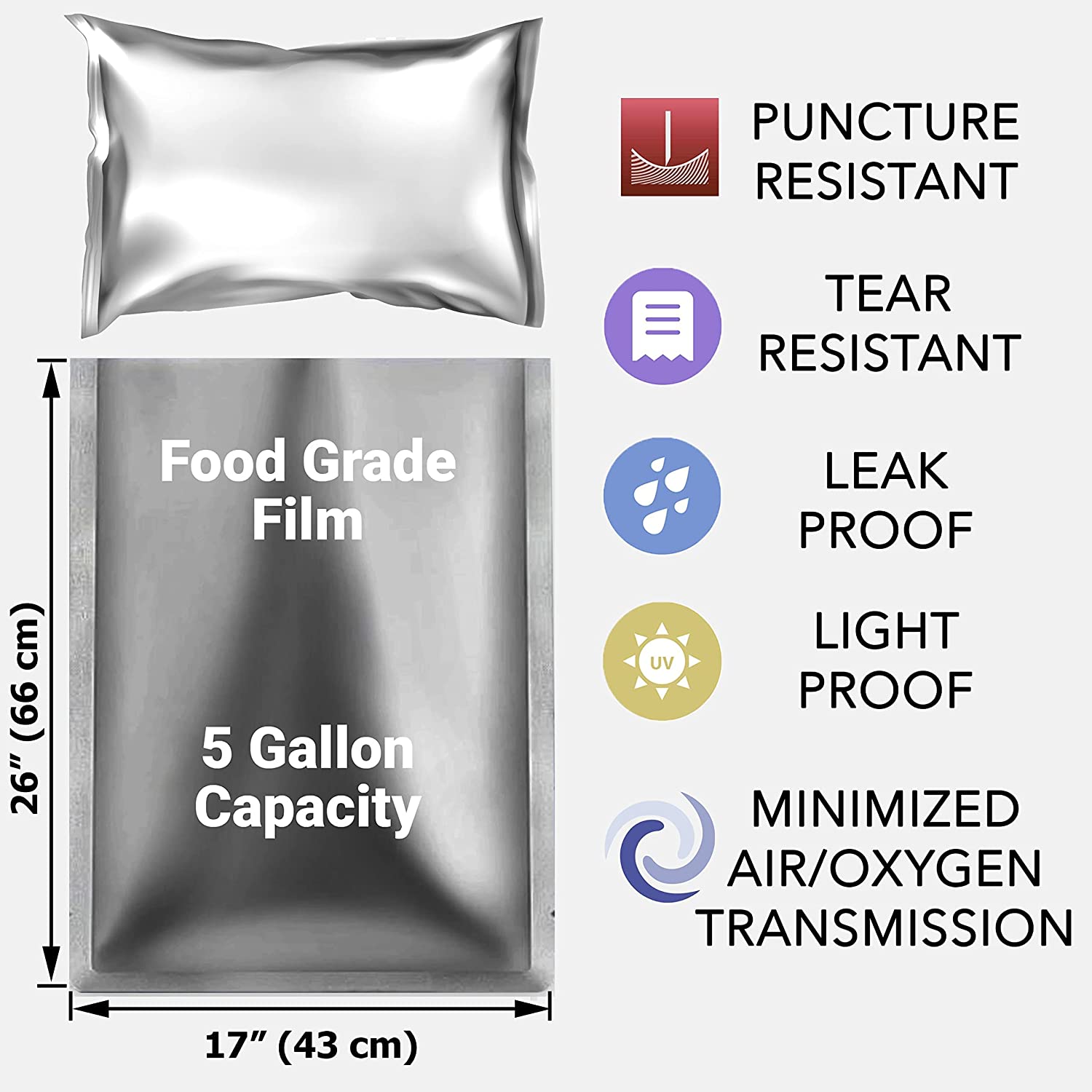 10 팩 5 갤런 마일라 백 식품 장기 보관용 알루미늄 - Food Storage In Mylar Bags 리뷰 및 가격