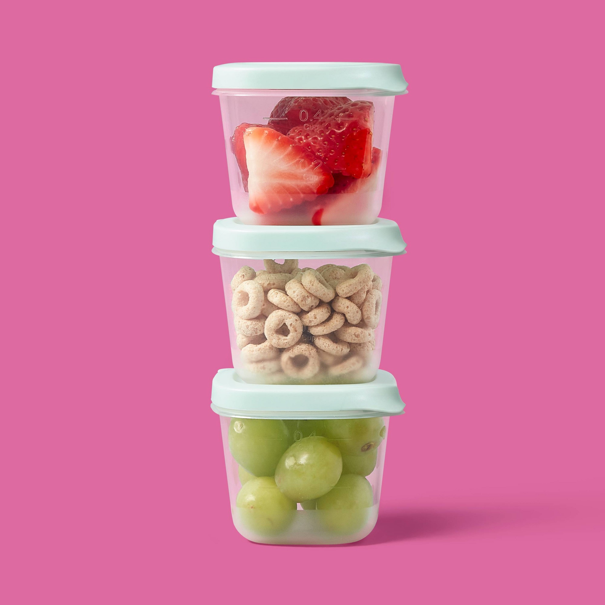 4ct 미니 사각형 하프컵 식품 보관 용기, BPA 프 - Food Storage Square Containers 리뷰 및 가격