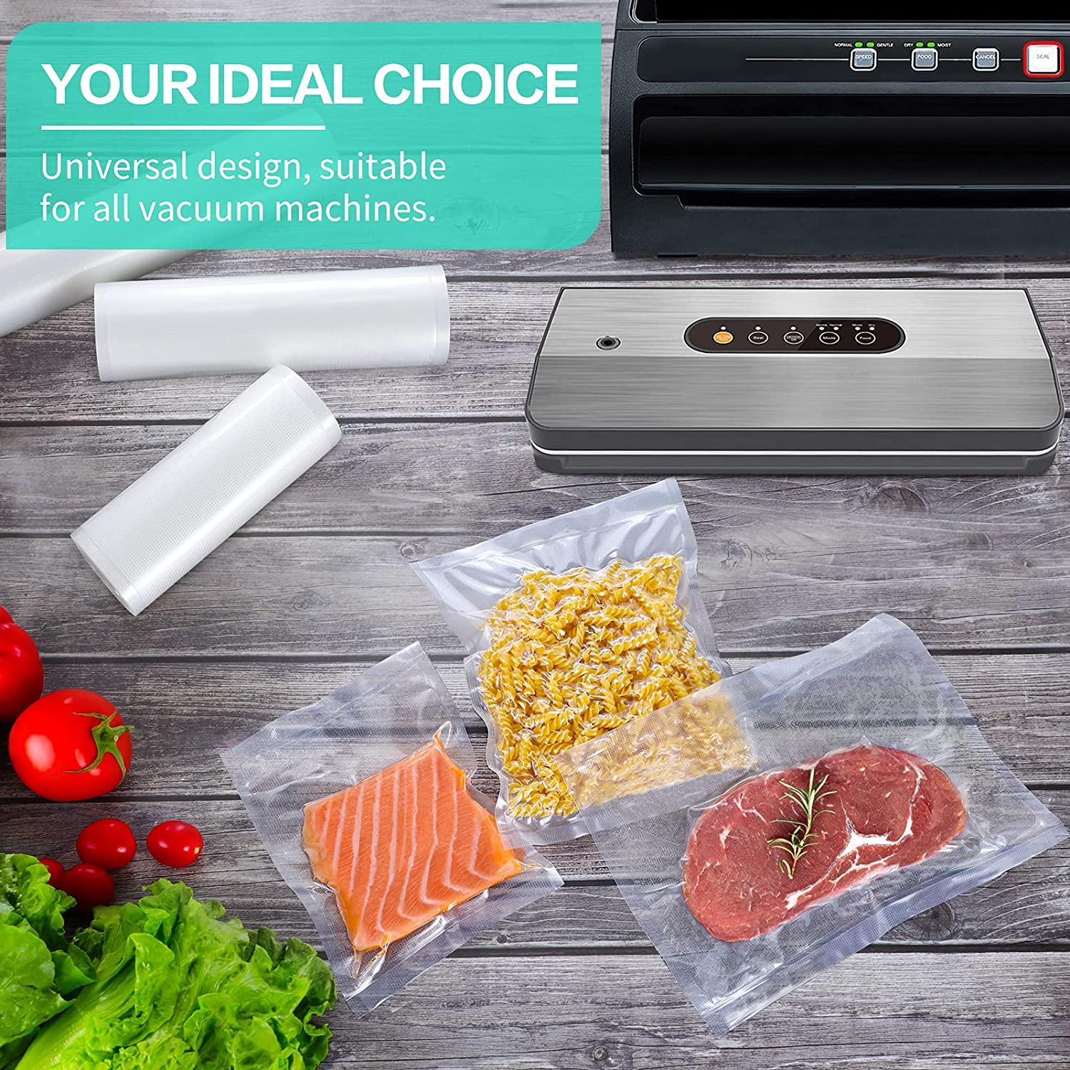 진공 식품 포장용 주방 가방 진공 밀봉 가방 수비드 보 - Food Storage Zip Bags 리뷰 및 가격