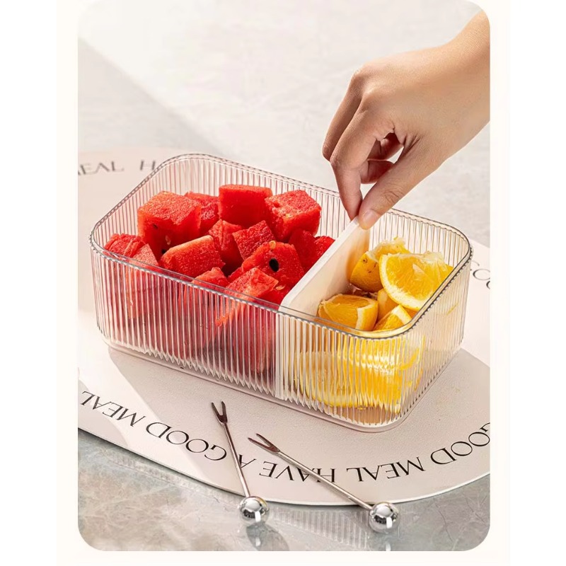 쌓을 수 있는 플라스틱 직사각형 PET 냉장고 정리함  - Storage Food Tray 리뷰 및 가격