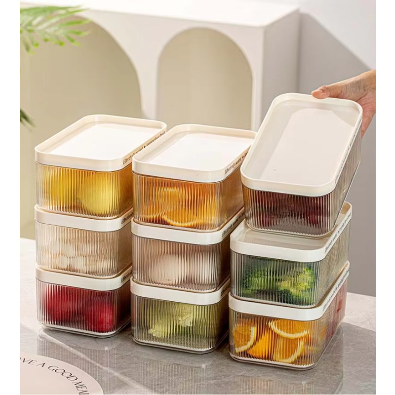 쌓을 수 있는 플라스틱 직사각형 PET 냉장고 정리함  - Storage Food Tray 리뷰 및 가격