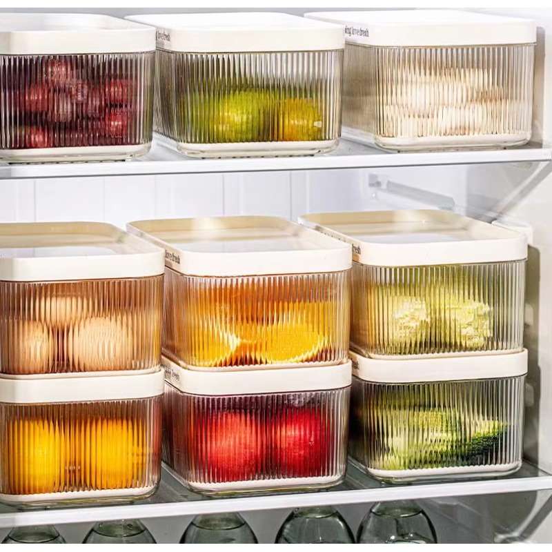 쌓을 수 있는 플라스틱 직사각형 PET 냉장고 정리함  - Storage Food Tray 리뷰 및 가격