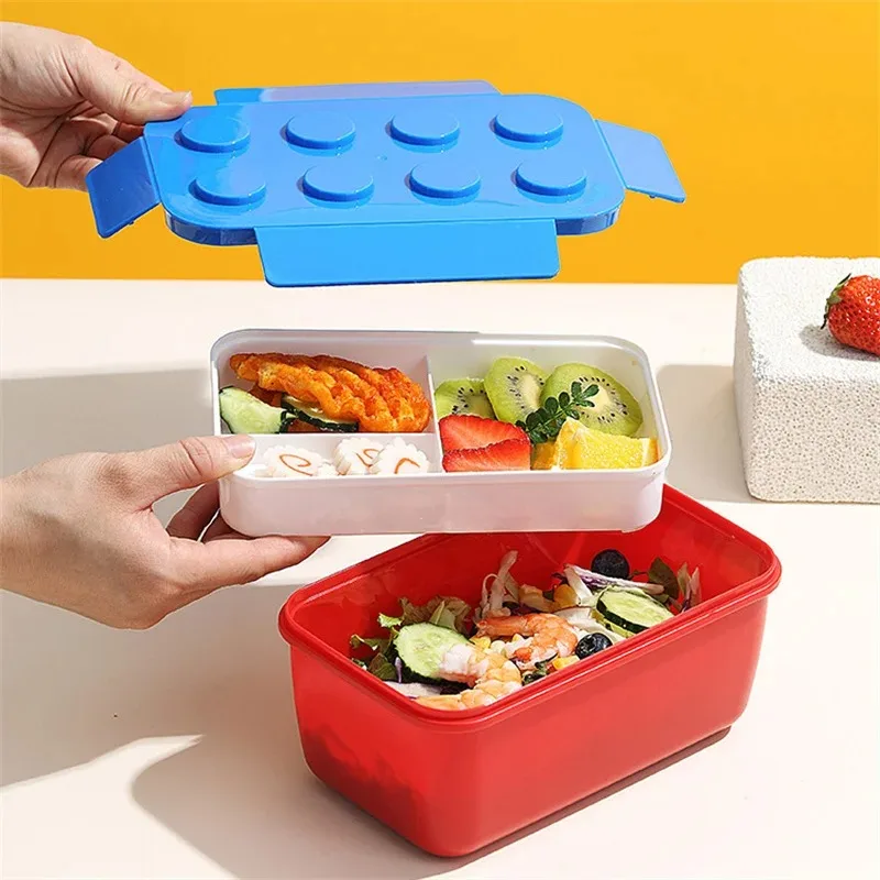 도시락 상자 DIY 빌딩 블록 어린이를위한 휴대용 모듈 - Food Storage Building 리뷰 및 가격
