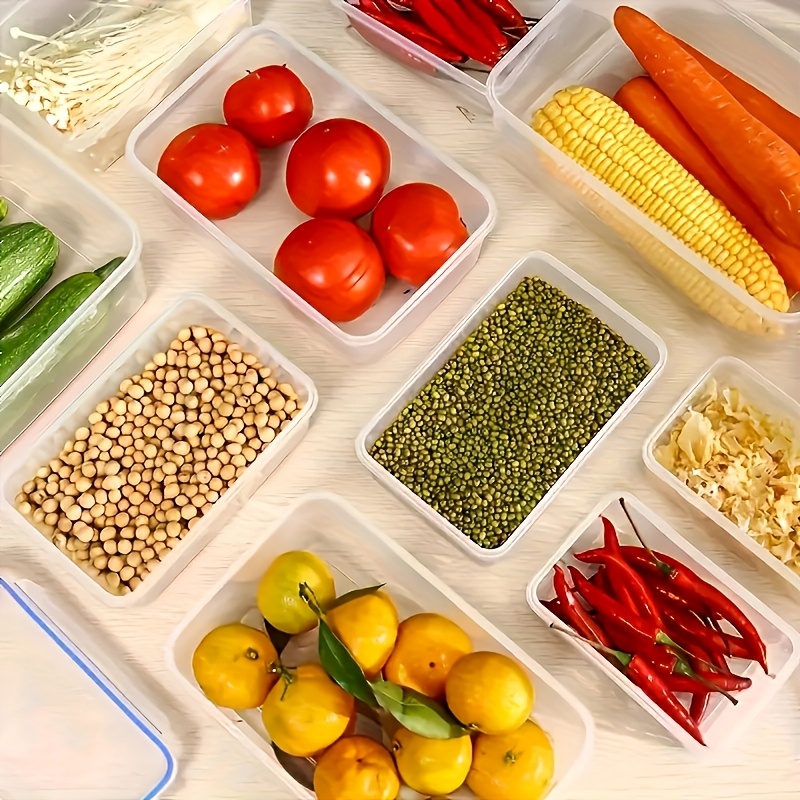 8Pcs 용기 4개 뚜껑 4개 세트 주방 밀폐용기 플라 - Food Storage Square Containers 리뷰 및 가격