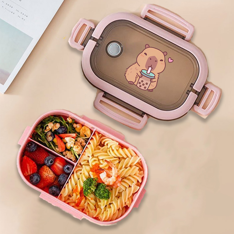 Capybara 도시락 상자 애니메이션 동물 인쇄 식품 - Food Storage Kitchen 리뷰 및 가격