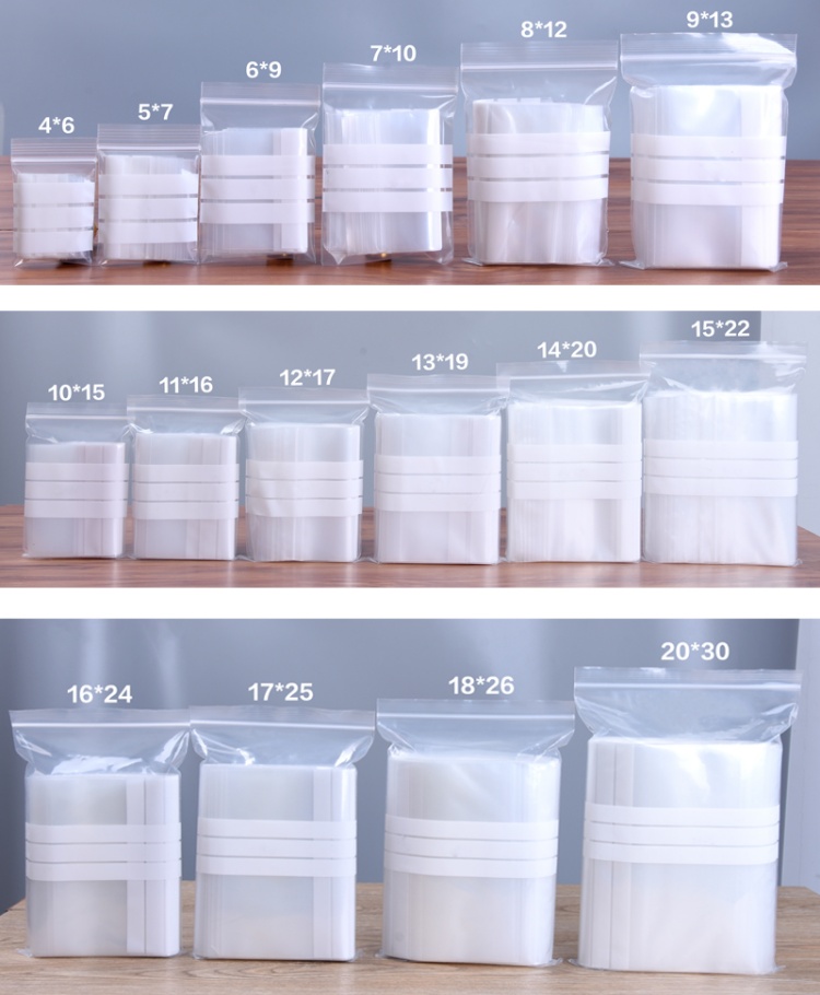 200개 PE 투명 플라스틱 지퍼백 포장지 DIY 로고 - Food Storage Zip Bags 리뷰 및 가격