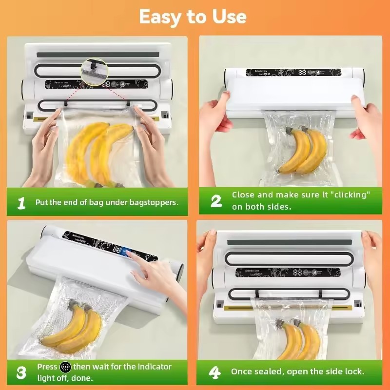 식품 보관 진공 밀봉기 75KPA 강력 흡입 건식/습식 - Food Storage Vacuum Bags 리뷰 및 가격