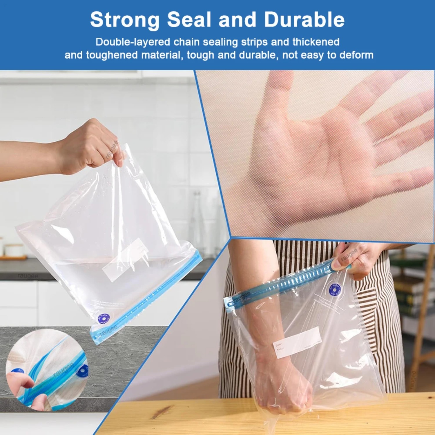 수비드 백 재사용 가능 진공 밀봉 백 진공 식품 보관  - Food Storage Vacuum Bags 리뷰 및 가격