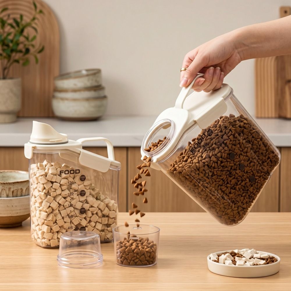 방습 애완동물 사료 보관통 밀폐형 동결건조 보관 용기  - Food Storage Freeze Dried 리뷰 및 가격