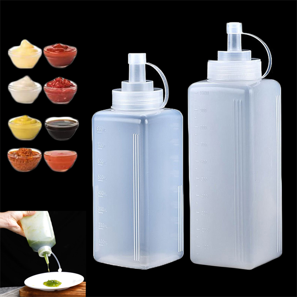1pc 플라스틱 스퀴즈 소스 병 800/1000ml 대 - Condiment Squeeze Bottle 리뷰 및 가격