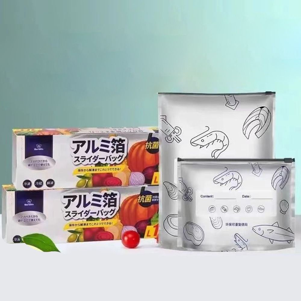 10개/봉투 대용량 알루미늄 호일 식품 보관 백 누수  - Food Storage Zip Bags 리뷰 및 가격