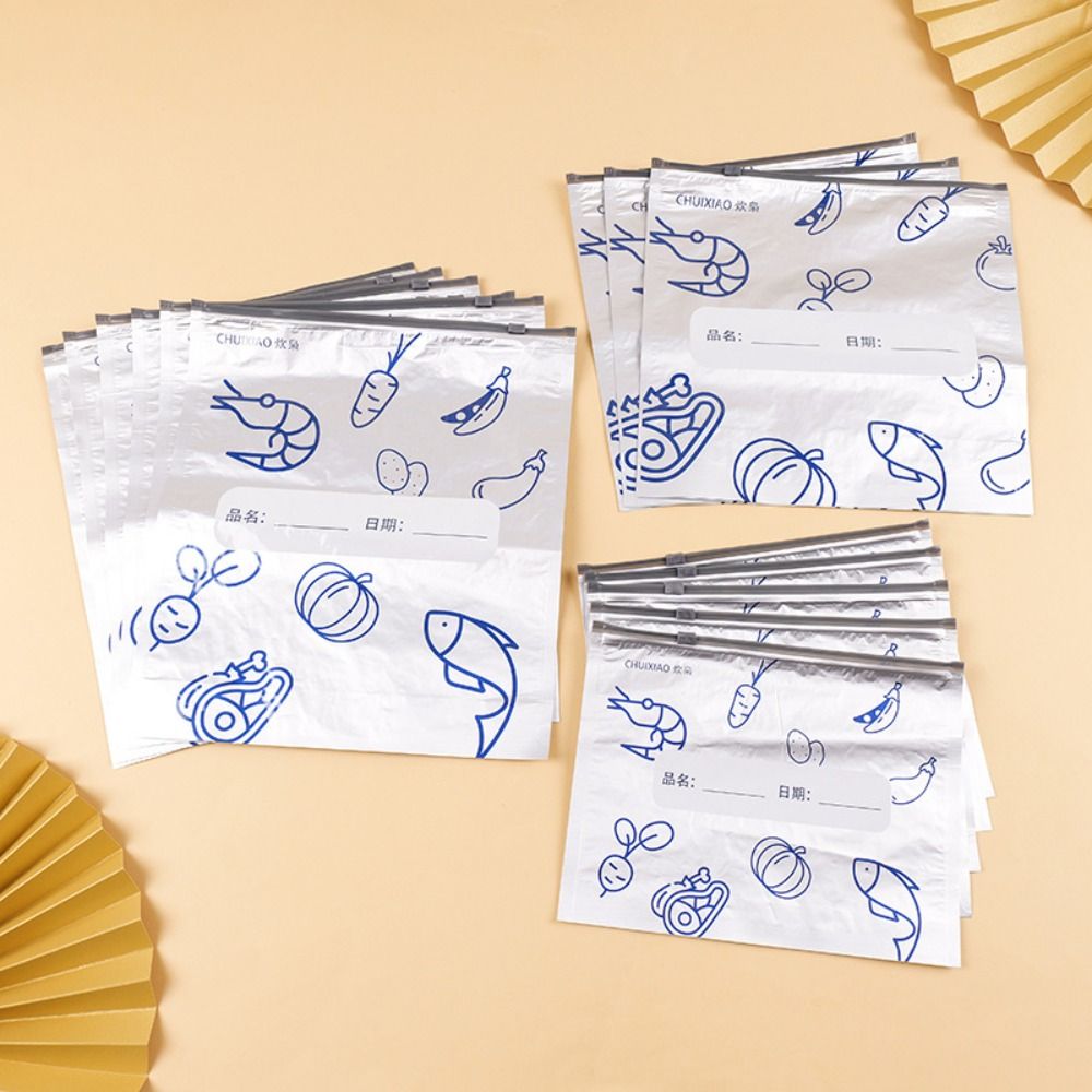 10개/봉투 대용량 알루미늄 호일 식품 보관 백 누수  - Food Storage Zip Bags 리뷰 및 가격