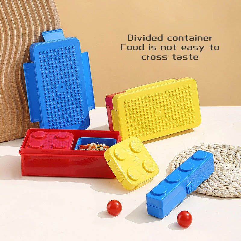 컬러 빌딩 블록 도시락 박스, 스플라이싱 밀폐 도시락, - Food Storage Building 리뷰 및 가격