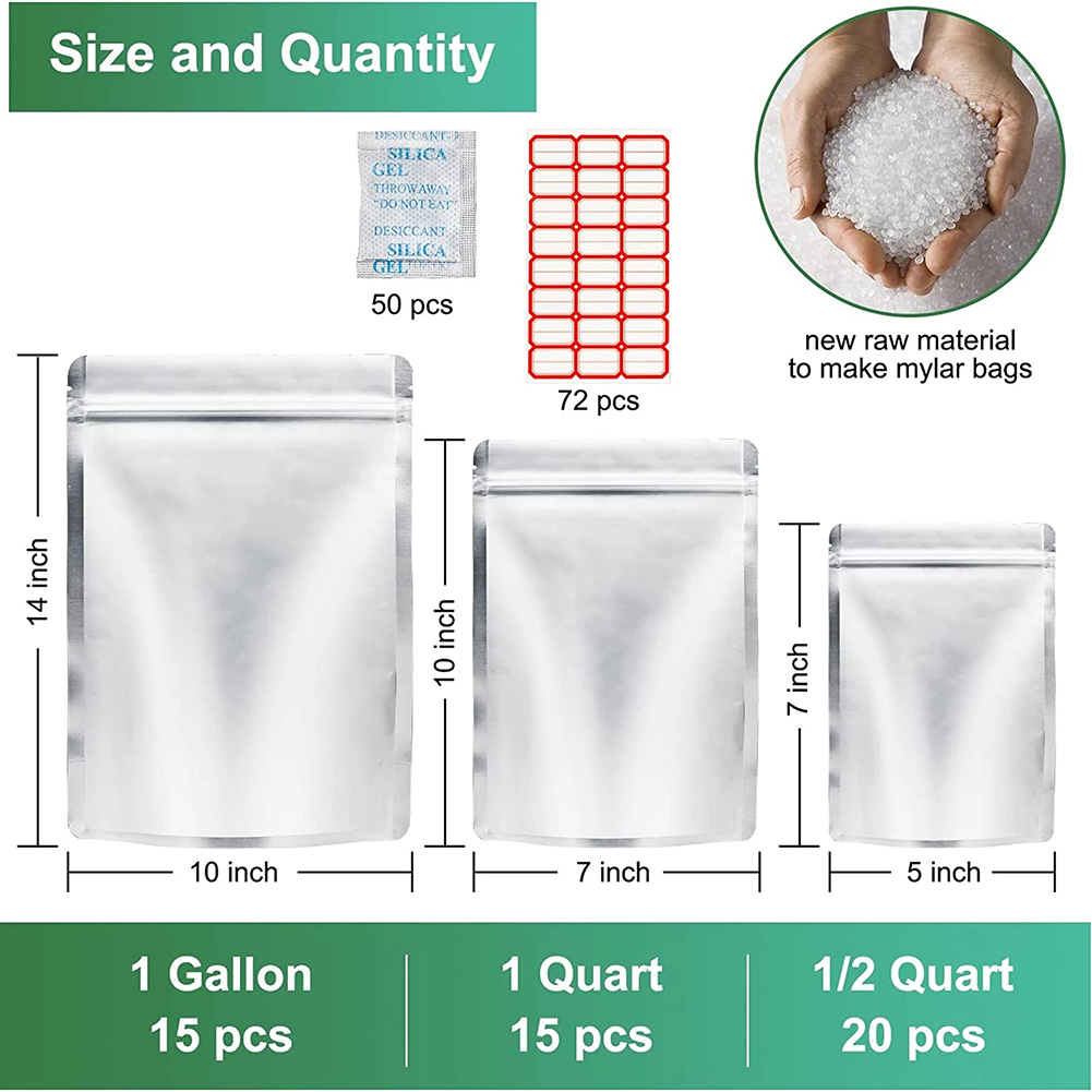산소 흡수제가 포함된 밀봉된 가방 50개 곡물 및 콩류 - Food Storage Oxygen Absorbers 리뷰 및 가격