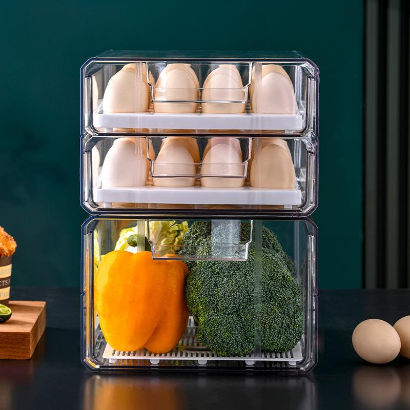 주방 냉장고 식품 보관함 계란 야채 과일 보존 서랍형  - Storage Food Tray 리뷰 및 가격