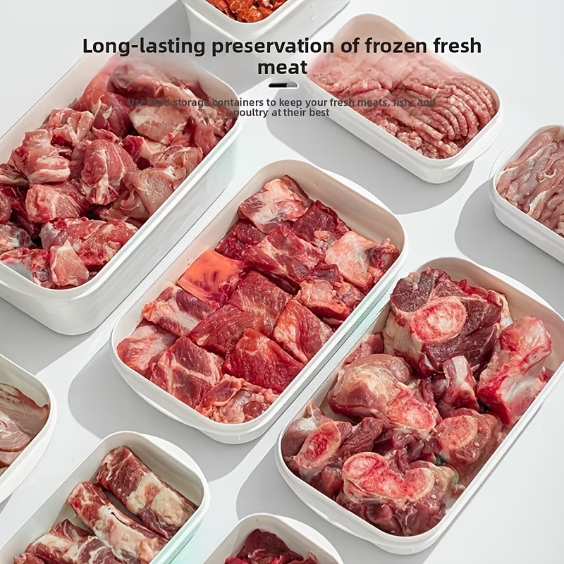 10개 재사용 가능 적층형 식품 보관 용기 세트 5개  - Food Storage Square Containers 리뷰 및 가격