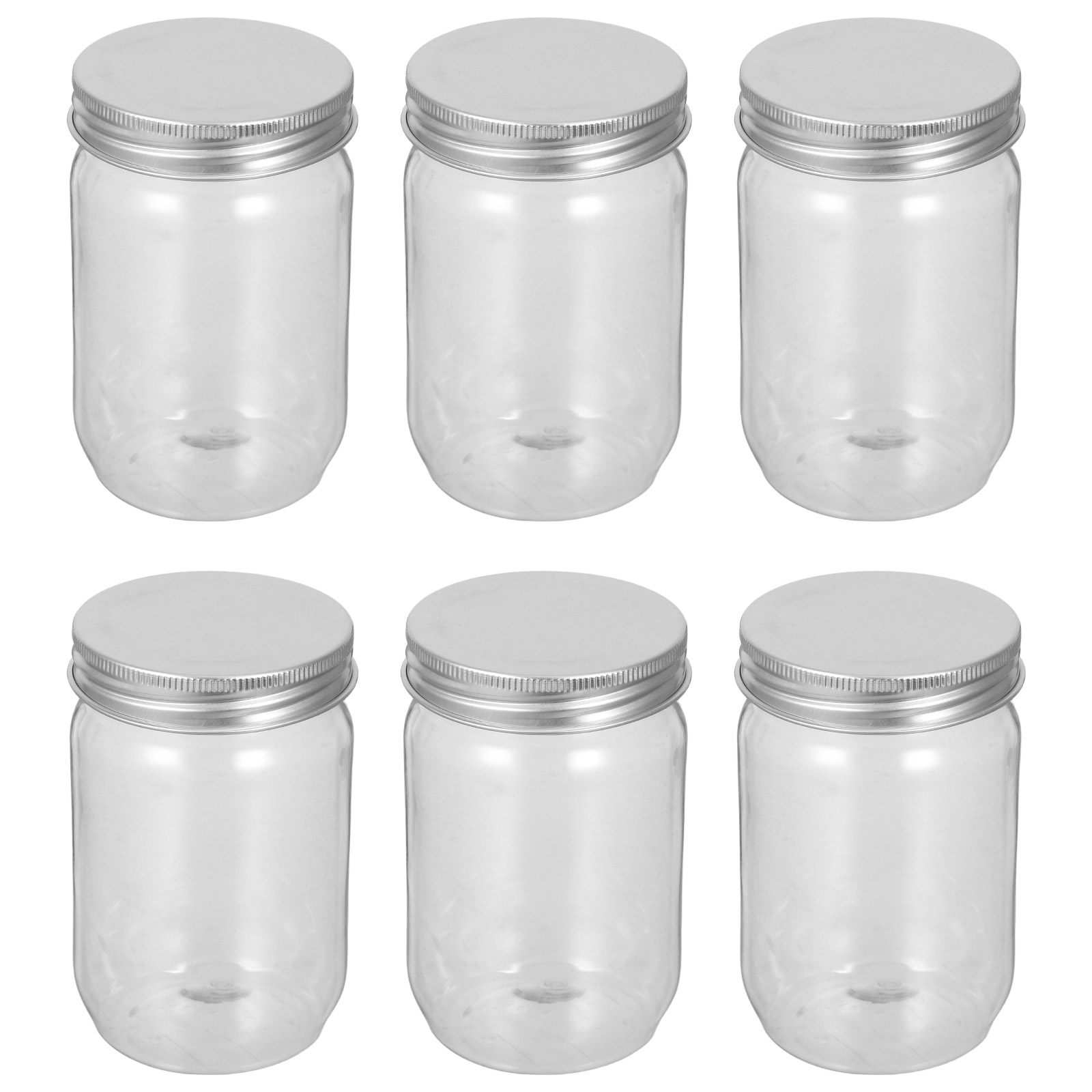 6Pcs 투명 플라스틱 메이슨 항아리(밀폐 뚜껑 포함) - Food Storage Kitchen 리뷰 및 가격
