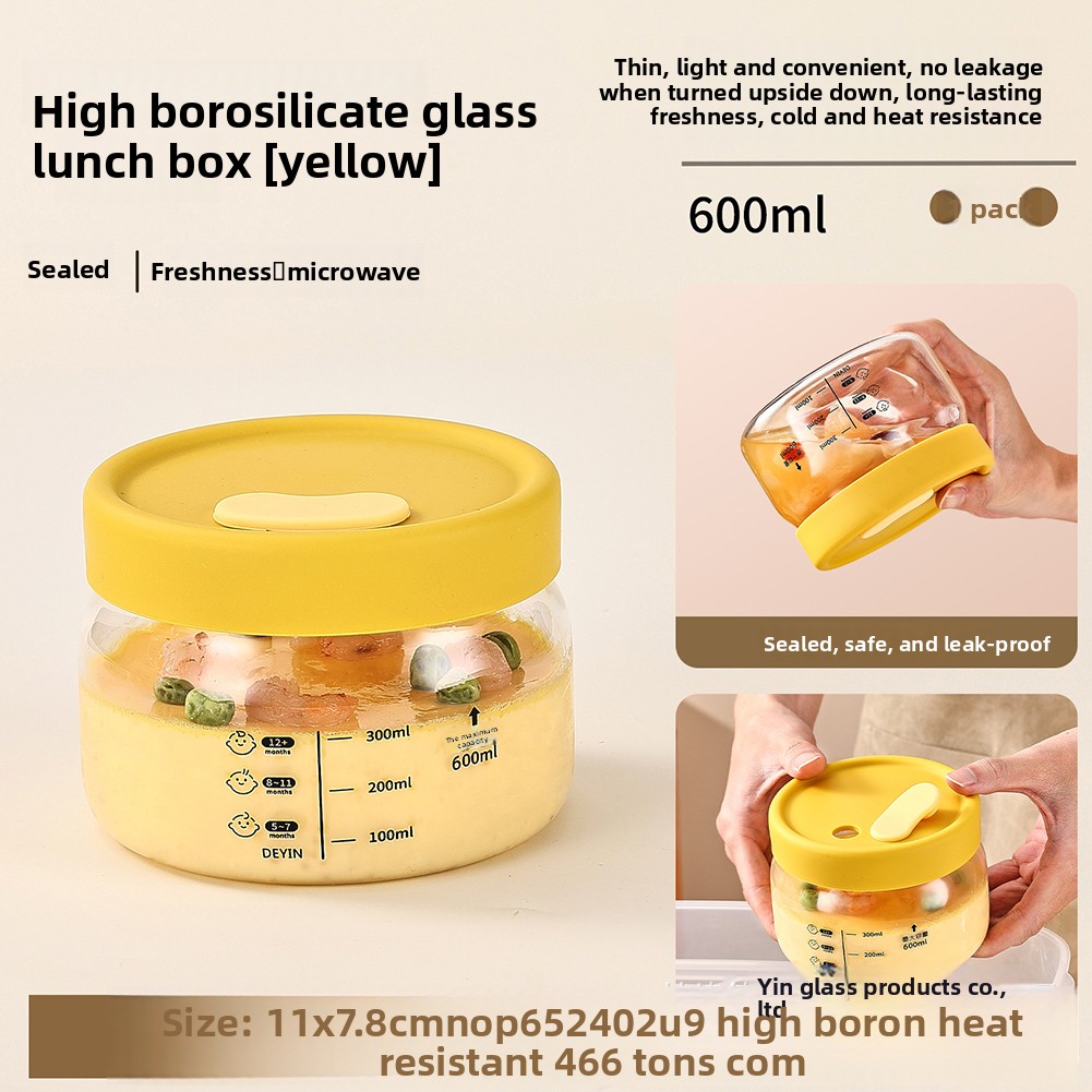 유리 식품 보관 용기 밀폐 누출 방지 식품 그릇 도시락 - Food Storage Square Containers 리뷰 및 가격