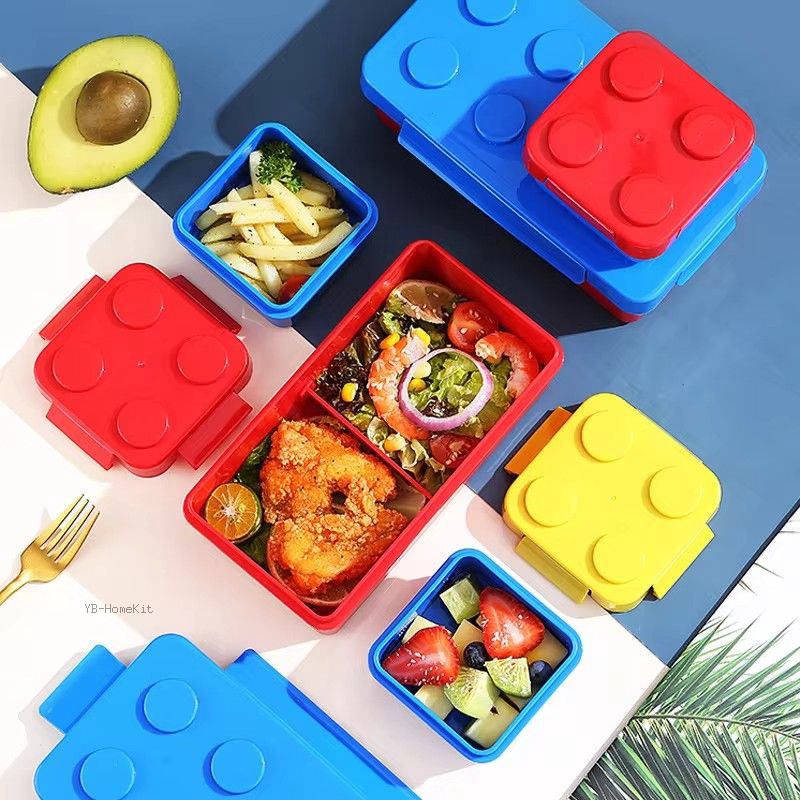 DIY 빌딩 블록 도시락 상자 어린이를위한 모듈 형 빌 - Food Storage Building 리뷰 및 가격