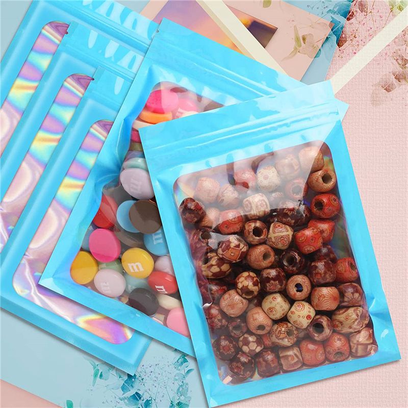 ABWZ-300Pcs 재밀봉 가능한 홀로그램 가방, 식 - Food Storage In Mylar Bags 리뷰 및 가격