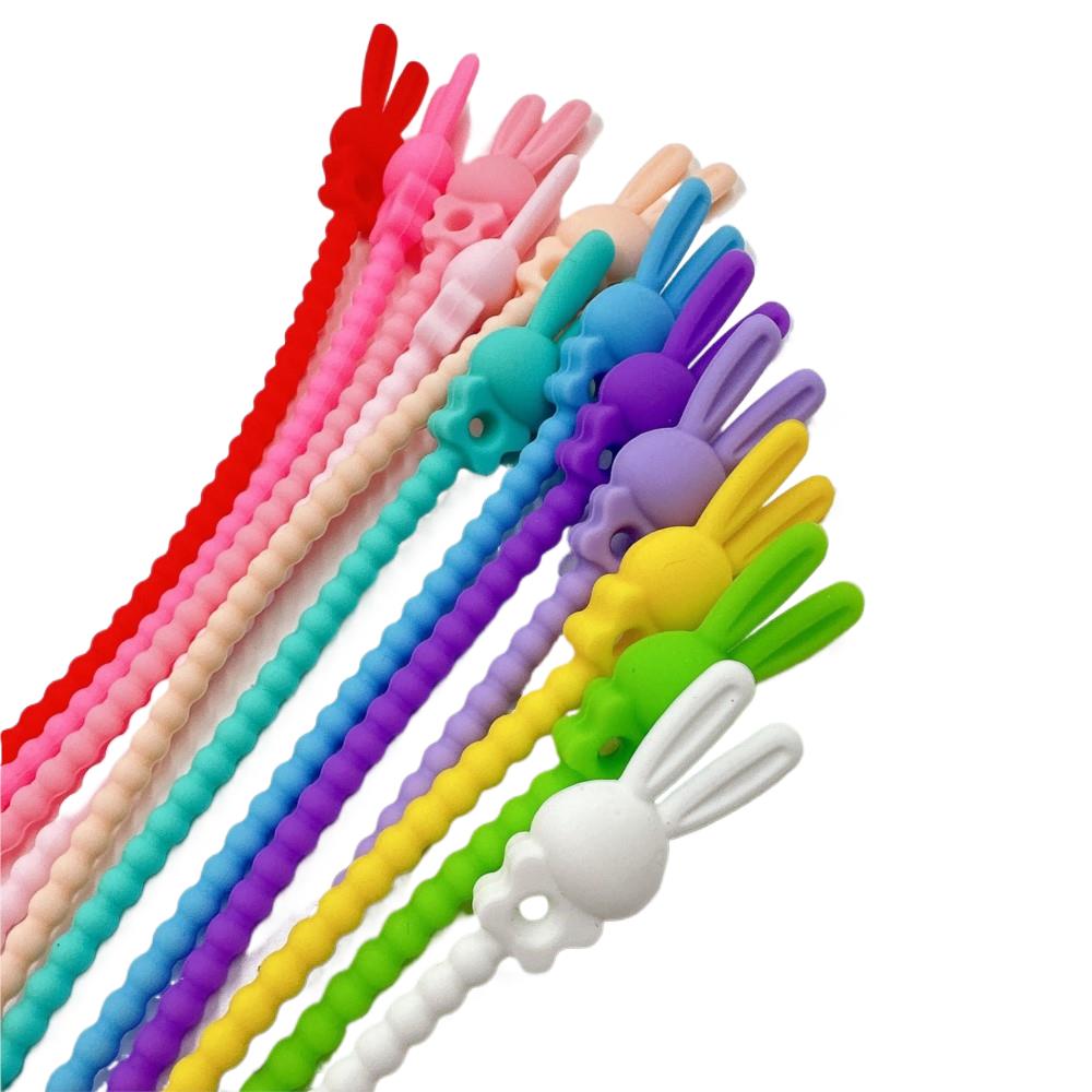10개 꽃 모양 별 모양 실리콘 케이블 정리기 재사용  - Food Storage Bag Organizer 리뷰 및 가격