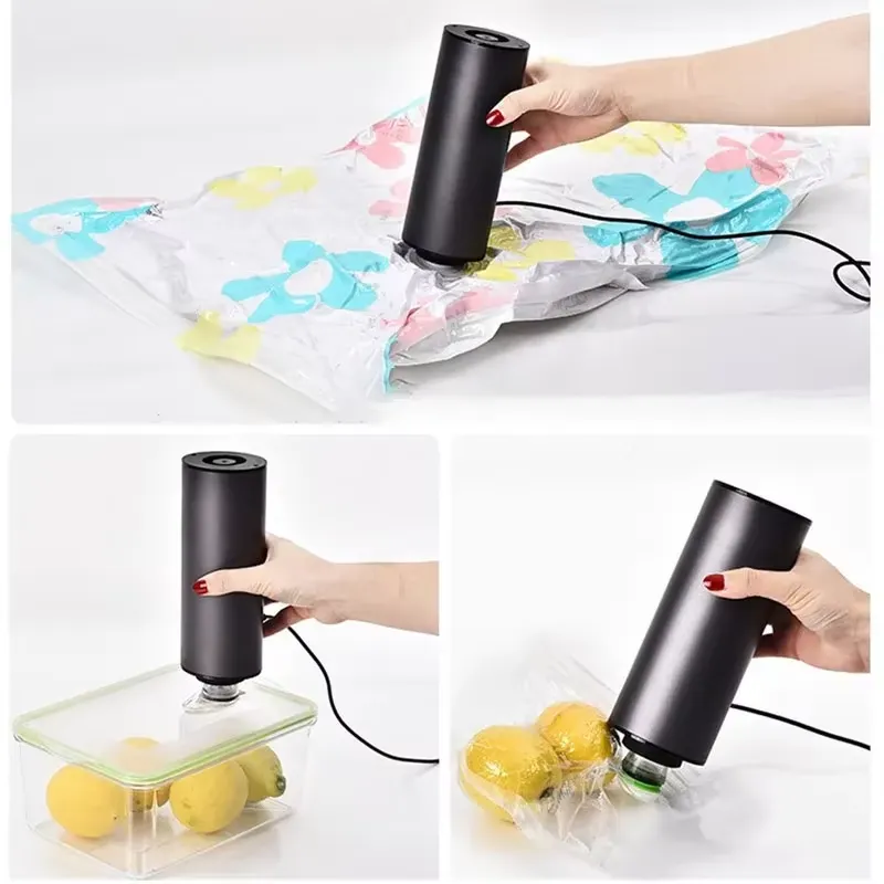 2 in 1 휴대용 진공청소기 미니 공기주입기 에어 컴 - Food Storage Vacuum Bags 리뷰 및 가격