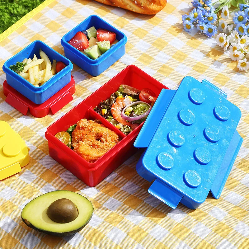 DIY 빌딩 블록 도시락 상자 어린이를위한 모듈 형 빌 - Food Storage Building 리뷰 및 가격